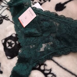 Green lace panties Auden brand size Xs NWT